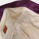 GUCCI GG Nylon Tote Bag Purple Gold 282439 Auth 148387-19