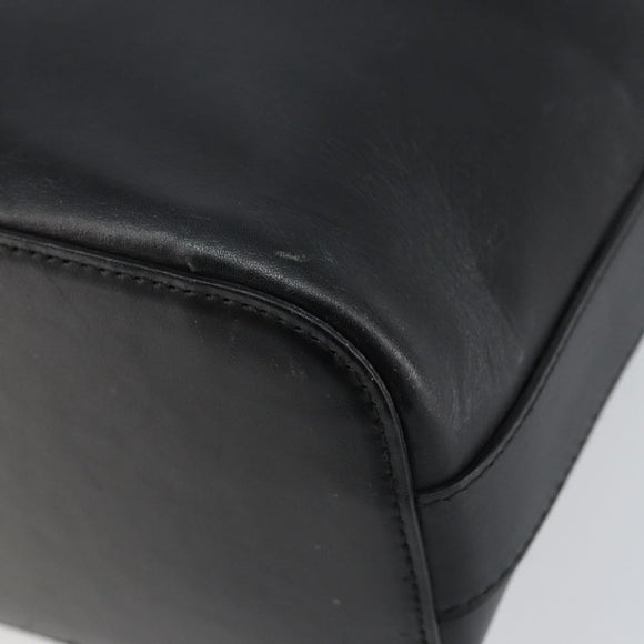 GUCCI Shoulder Bag Leather Black Silver 001 3814 3754 Auth 148388