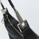 GUCCI Shoulder Bag Leather Black Silver 001 3814 3754 Auth 148388-9