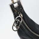 GUCCI Shoulder Bag Leather Black Silver 001 3814 3754 Auth 148388-10