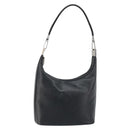 GUCCI Shoulder Bag Leather Black Silver 001 3814 3754 Auth 148388-1