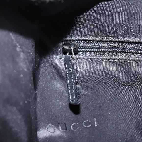 GUCCI Shoulder Bag Leather Black Silver 001 3814 3754 Auth 148388