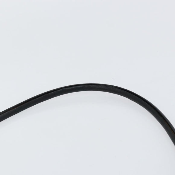 GUCCI Shoulder Bag Leather Black Silver 001 3814 3754 Auth 148388