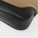 GUCCI Jackie Shoulder Bag Canvas Beige Silver 001 3346 Auth 148389-11