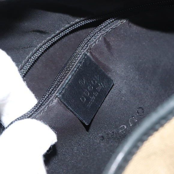 GUCCI Jackie Shoulder Bag Canvas Beige Silver 001 3346 Auth 148389