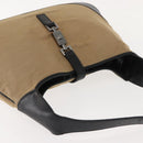 GUCCI Jackie Shoulder Bag Canvas Beige Silver 001 3346 Auth 148389-6