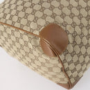 GUCCI GG Canvas Web Sherry Line Boston Bag Beige Green Red Auth 148391-14