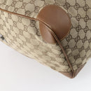 GUCCI GG Canvas Web Sherry Line Boston Bag Beige Green Red Auth 148391-16