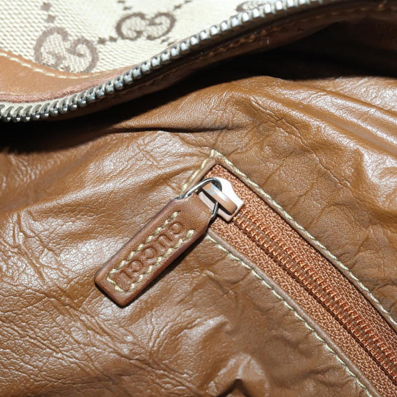 GUCCI GG Canvas Web Sherry Line Boston Bag Beige Green Red Auth 148391