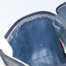 GUCCI GG Supreme Sherry Line Shoulder Bag PVC Navy Gold 904 02 069 Auth 148394-20