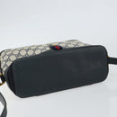GUCCI GG Supreme Sherry Line Shoulder Bag PVC Navy Gold 904 02 069 Auth 148394-6