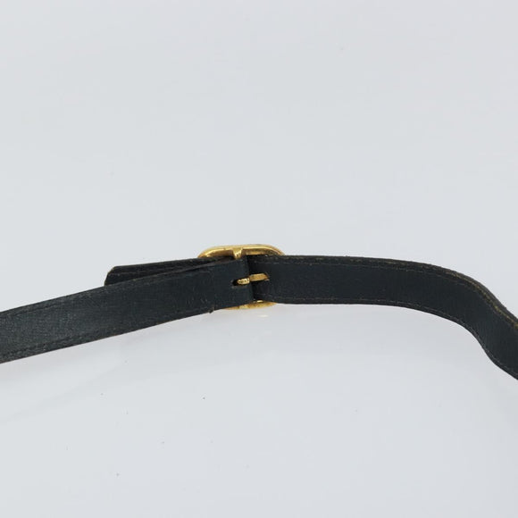 GUCCI GG Supreme Sherry Line Shoulder Bag PVC Navy Gold 904 02 069 Auth 148394