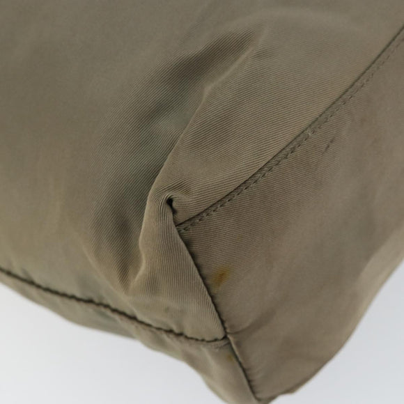 PRADA Tote Bag Nylon Gray Auth 148395