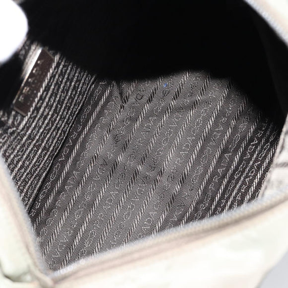PRADA Tote Bag Nylon Gray Auth 148395