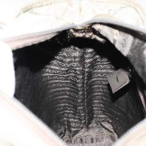 PRADA Tote Bag Nylon Gray Auth 148395