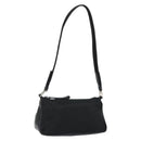 PRADA Shoulder Bag Nylon Black Silver Auth 148396-1