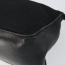 PRADA Shoulder Bag Nylon Black Silver Auth 148396-10