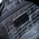 PRADA Shoulder Bag Nylon Black Silver Auth 148396-15