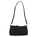 PRADA Shoulder Bag Nylon Black Silver Auth 148396-2
