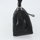 PRADA Shoulder Bag Nylon Black Silver Auth 148396-5