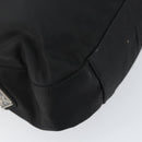 PRADA Shoulder Bag Nylon Black Silver Auth 148397-15