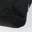 PRADA Shoulder Bag Nylon Black Silver Auth 148397-16