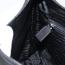 PRADA Shoulder Bag Nylon Black Silver Auth 148397-20