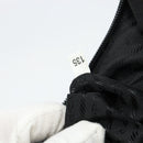 PRADA Shoulder Bag Nylon Black Silver Auth 148397-12
