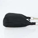 PRADA Shoulder Bag Nylon Black Silver Auth 148397-3