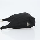 PRADA Shoulder Bag Nylon Black Silver Auth 148397-4