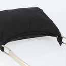 PRADA Shoulder Bag Nylon Black Silver Auth 148397-6