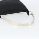 PRADA Shoulder Bag Nylon Black Silver Auth 148397-7
