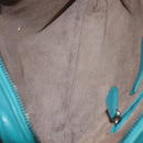 BOTTEGA VENETA INTRECCIATO Shoulder Bag Leather Turquoise Blue Auth 148399-17