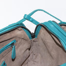 BOTTEGA VENETA INTRECCIATO Shoulder Bag Leather Turquoise Blue Auth 148399-19