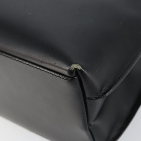 GUCCI Shoulder Bag Leather Black Silver 001 3015 3754 Auth 148401