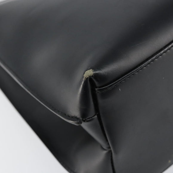 GUCCI Shoulder Bag Leather Black Silver 001 3015 3754 Auth 148401