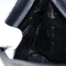 GUCCI Shoulder Bag Leather Black Silver 001 3015 3754 Auth 148401-19