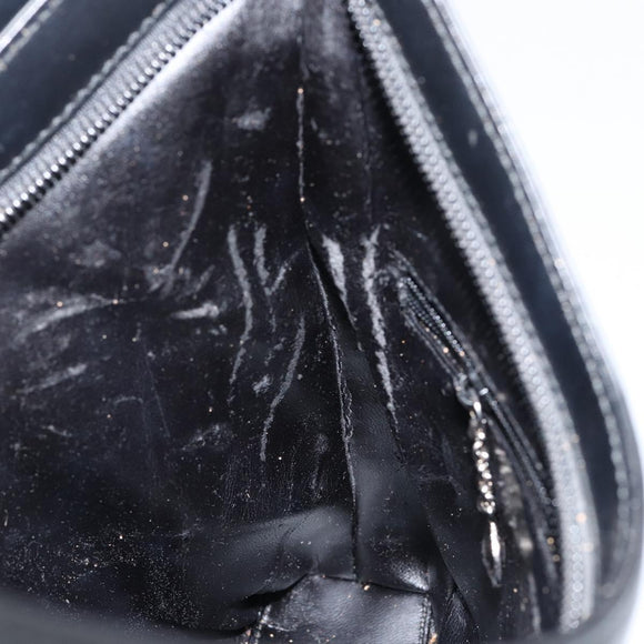 GUCCI Shoulder Bag Leather Black Silver 001 3015 3754 Auth 148401