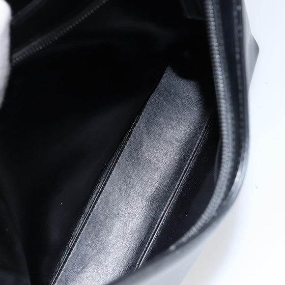 GUCCI Shoulder Bag Leather Black Silver 001 3015 3754 Auth 148401