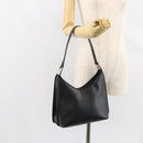 GUCCI Shoulder Bag Leather Black Silver 001 3015 3754 Auth 148401-24