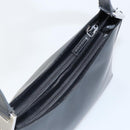 GUCCI Shoulder Bag Leather Black Silver 001 3015 3754 Auth 148401-6