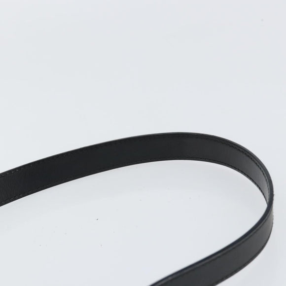 GUCCI Shoulder Bag Leather Black Silver 001 3015 3754 Auth 148401