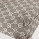 GUCCI GG Canvas Tote Bag Gray 002 1075 Auth 148402-9