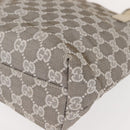 GUCCI GG Canvas Tote Bag Gray 002 1075 Auth 148402-14