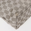 GUCCI GG Canvas Tote Bag Gray 002 1075 Auth 148402-15