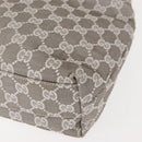 GUCCI GG Canvas Tote Bag Gray 002 1075 Auth 148402-16