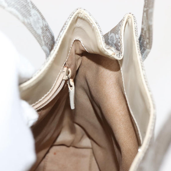 GUCCI GG Canvas Tote Bag Gray 002 1075 Auth 148402