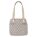 GUCCI GG Canvas Tote Bag Gray 002 1075 Auth 148402-13