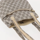 GUCCI GG Canvas Tote Bag Gray 002 1075 Auth 148402-6