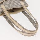 GUCCI GG Canvas Tote Bag Gray 002 1075 Auth 148402-7